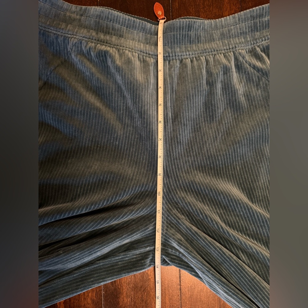 NWOT Lululemon Scuba Mid-Rise Wide-Leg Pant *Velvet Cord Storm Teal - Picture 9 of 12